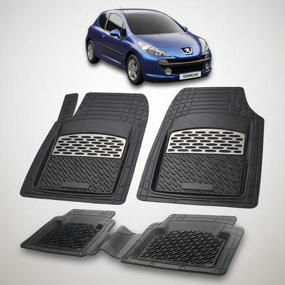 Covorase Auto Tip Tavita Compatibile Peugeot 207 Hatchback (3 usi 2006-2009)-Silver