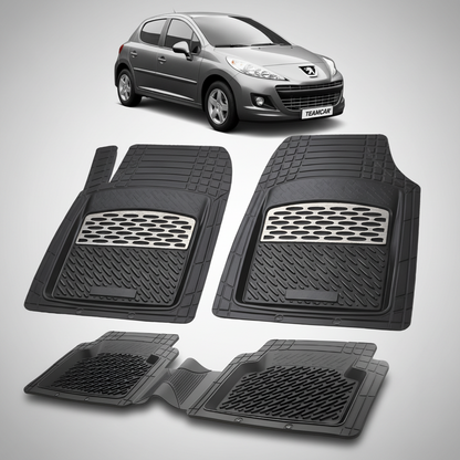 Covorase Tip Tavita Compatibile Peugeot 207 Hatchback (5 usi 2009-2012)-Silver