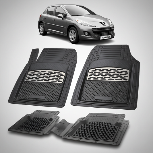 Covorase Tip Tavita Compatibile Peugeot 207 Hatchback (5 usi 2009-2012)-Silver