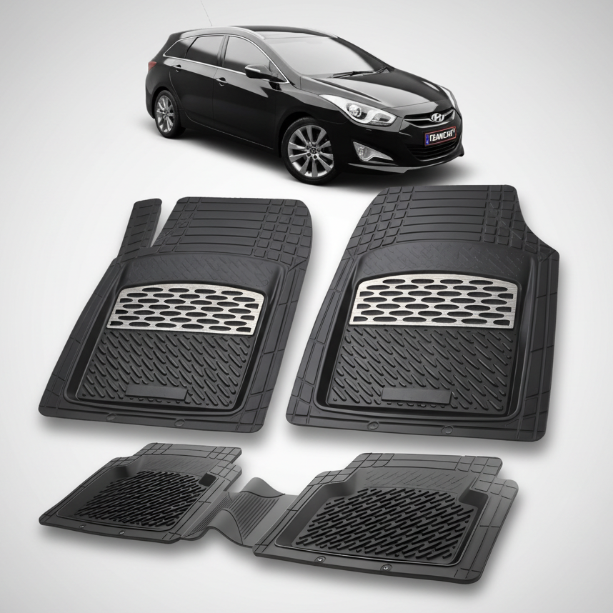 Covorase Hyundai i40 Wagon 2011–2015 - Cauciuc Tip Tavita -Silver