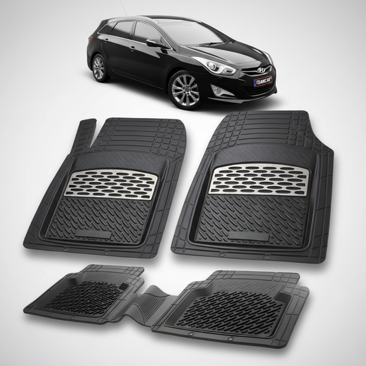 Covorase Hyundai i40 Wagon 2011–2015 - Cauciuc Tip Tavita -Silver