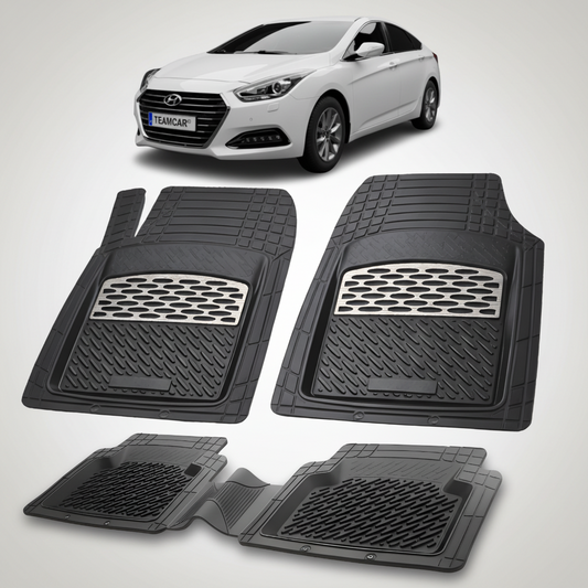 Covorase Hyundai i40 2015–2018 - Cauciuc Tip Tavita -Silver