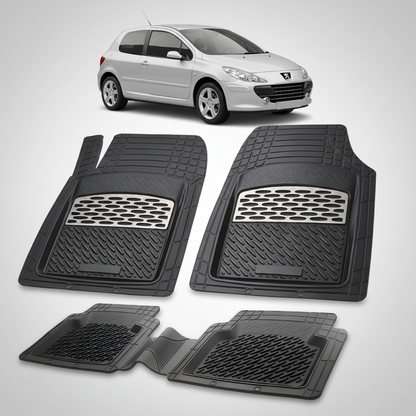 Covorase Auto Tip Tavita Compatibile Peugeot 307 Hatchback 3 usi 2005-2008 Silver
