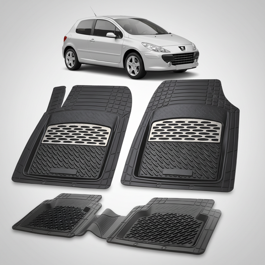 Covorase Auto Tip Tavita Compatibile Peugeot 307 Hatchback 3 usi 2005-2008 Silver