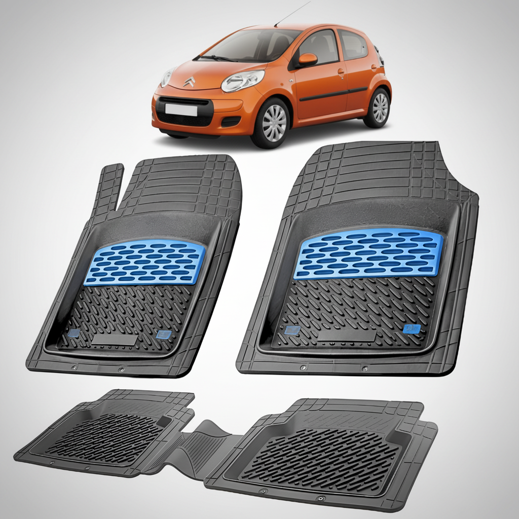 Covorase Auto TeamCar®Tip Tavita Compatibile Citroen C1 I (2005-2014) Blue