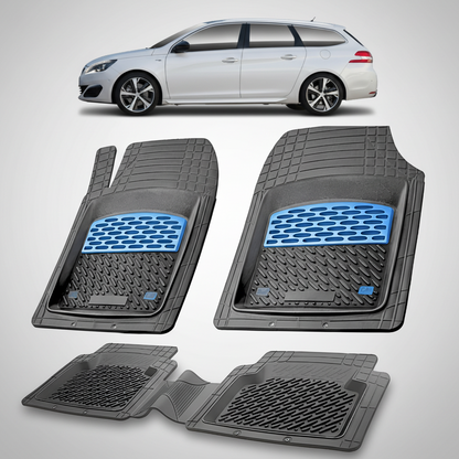 Covorase Auto Tip Tavita Compatibile Peugeot 308 II SW (2013-2021) Blue