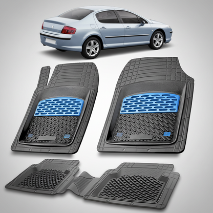 Covorase Auto Tip Tavita Compatibile Peugeot 407 Sedan (2004-2010) Blue
