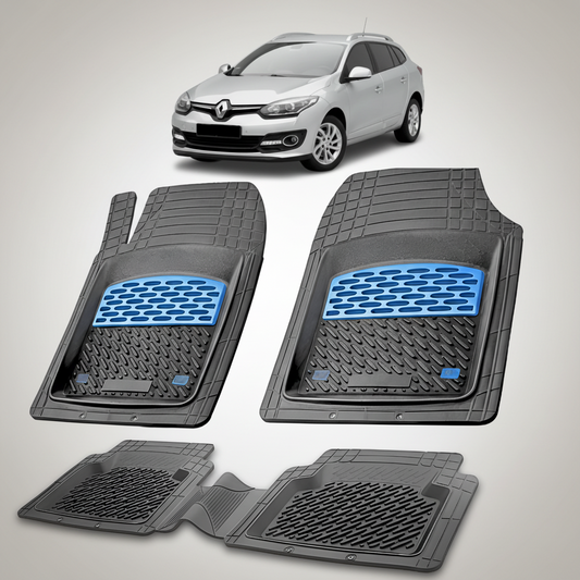 Covorase Auto TeamCar® Tip Tavita Compatibile Renault Megane III Combi Facelift, Blue