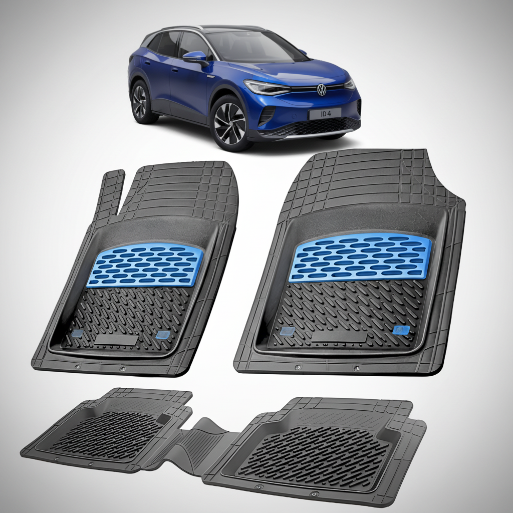 Covorașe Auto Tip Tăviță Compatibile Volkswagen ID.4 2020-2025 - Blue