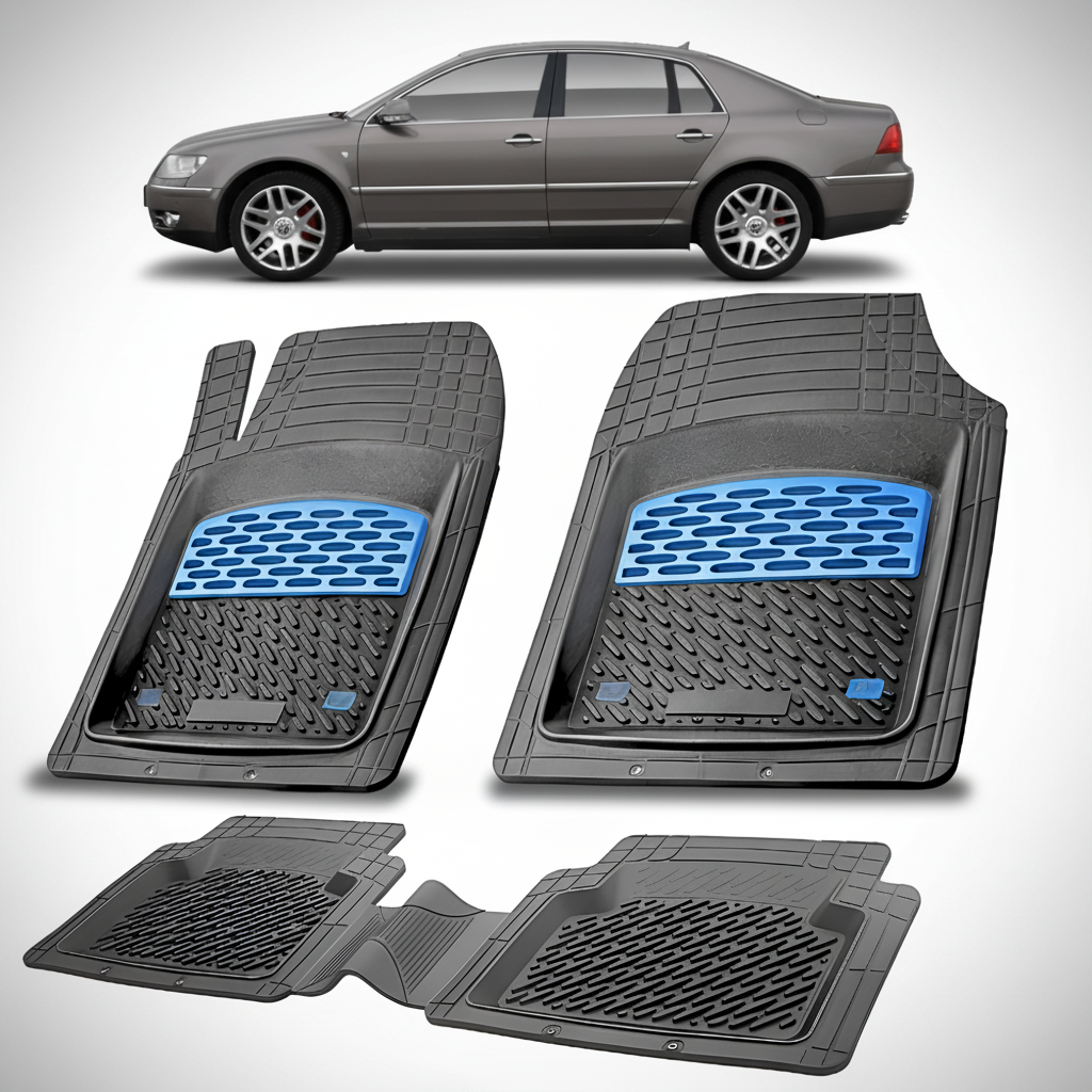 Covorașe Auto Tip Tăviță Compatibile Volkswagen Phaeton 2002–2007 - Blue
