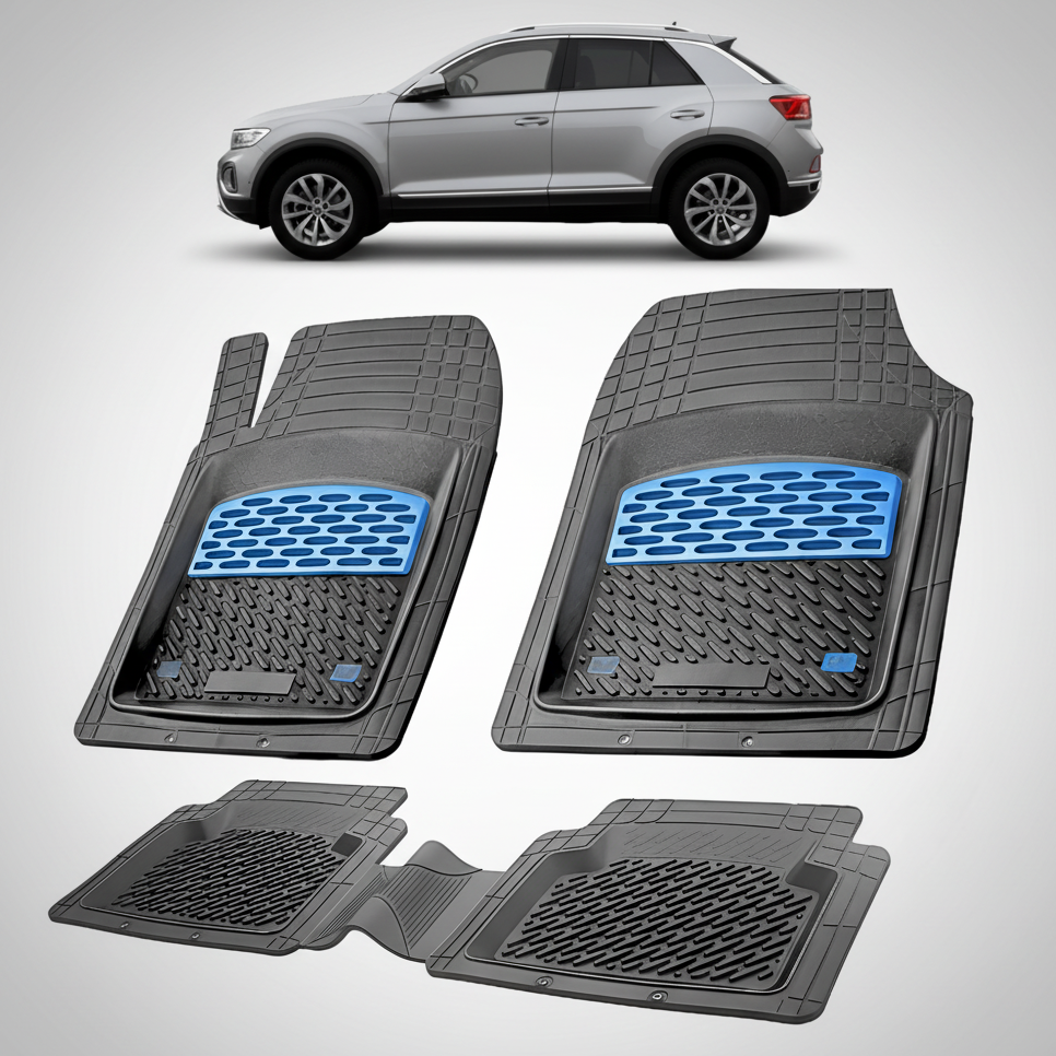 Covorașe Auto Tip Tăviță Compatibile Volkswagen T-Roc I (2017-2021) - Blue
