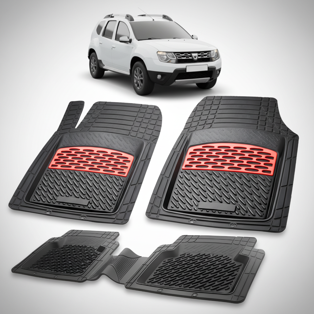 Covorase Tip Tavita Compatibile Dacia Duster I (2014 – 2017) , Red