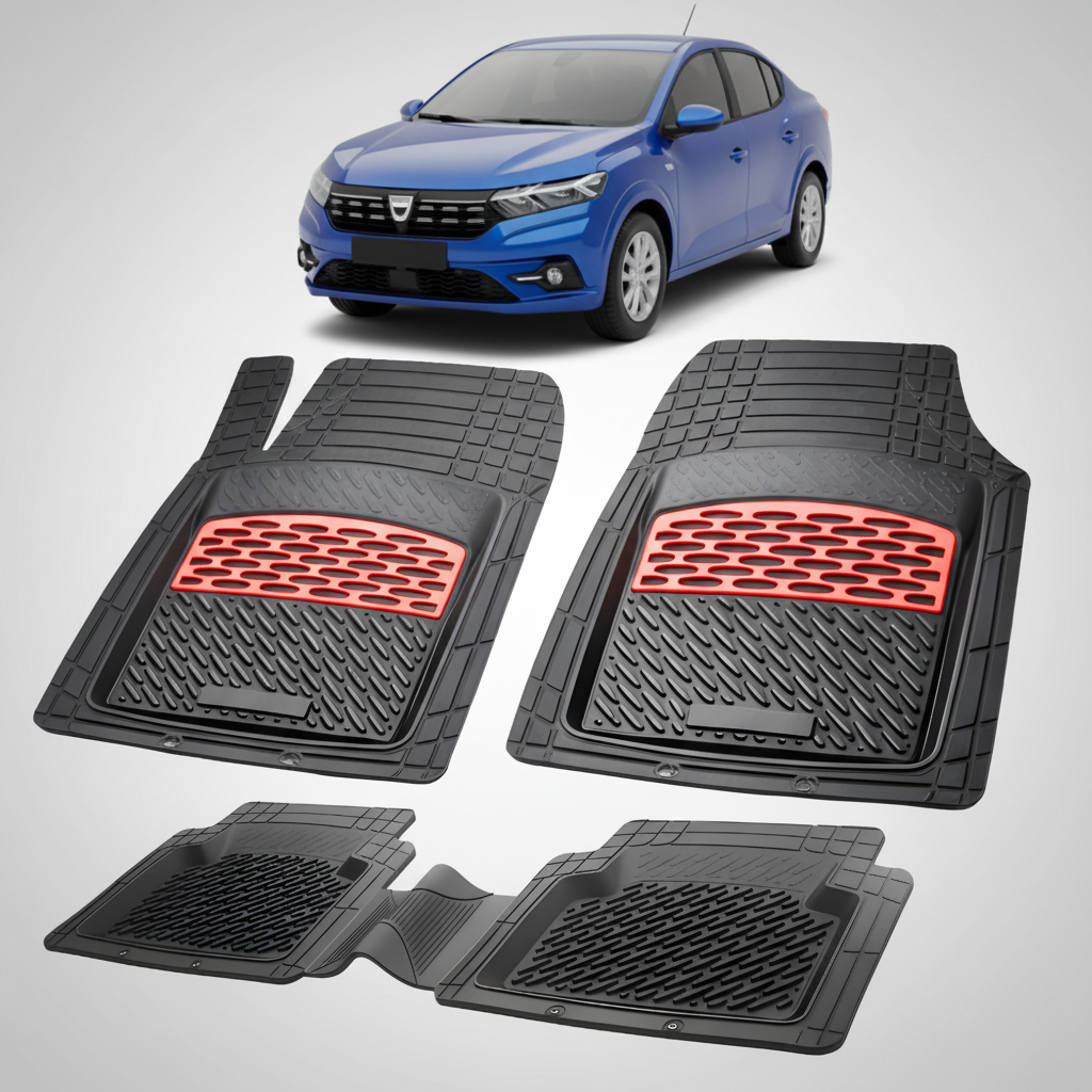 Covorase Tip Tavita Compatibile Dacia Logan III 2020-2022 , Red