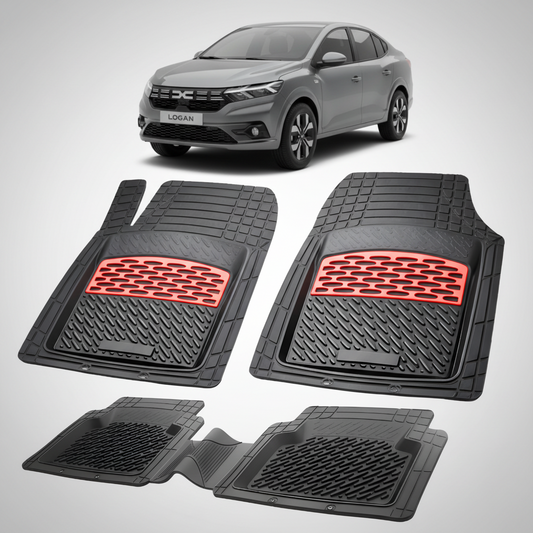 Covorase Tip Tavita Compatibile Dacia Logan XX , Red