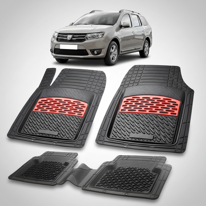 Covorase Tip Tavita Compatibile Dacia Logan MCV 2013-2017 , Red