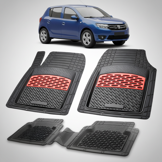 Covorase Tip Tavita Compatibile Dacia Sandero 2012-2016 , Red