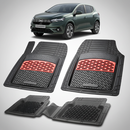 Covorase Tip Tavita Compatibile Dacia Sandero III 2023-2025 , Red
