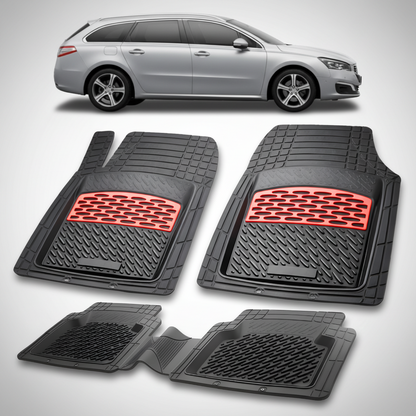 Covorase Auto Tip Tavita Compatibile Peugeot 508 I SW (2014-2018) Red