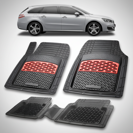 Covorase Auto Tip Tavita Compatibile Peugeot 508 I SW (2014-2018) Red