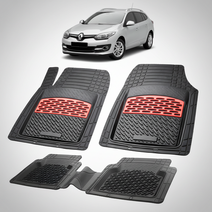 Covorase Auto TeamCar® Tip Tavita Compatibile Renault Megane III Combi Facelift, Red