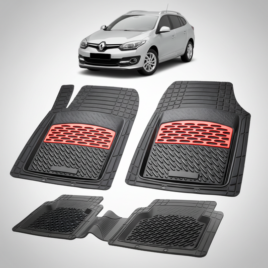 Covorase Auto TeamCar® Tip Tavita Compatibile Renault Megane III Combi Facelift, Red