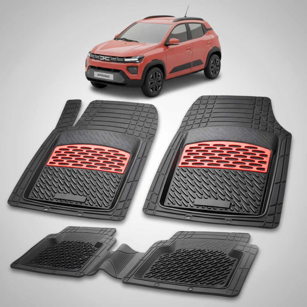 Covorase Tip Tavita Compatibile Dacia Spring 2024-2026 , Red