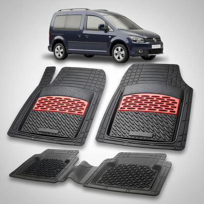 Covorase Tip Tavita Compatibile Volkswagen Caddy 2010-2015 , Red