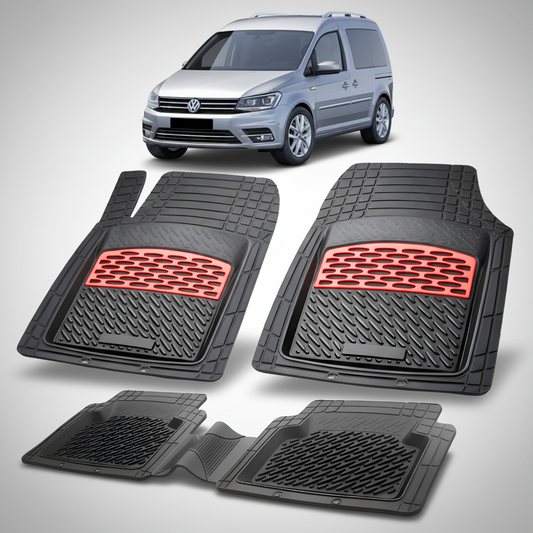 Covorase Tip Tavita Compatibile Volkswagen Caddy 2015-2020 , Red