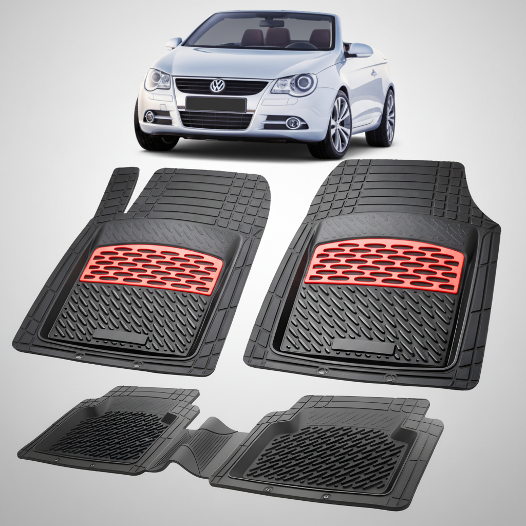 Covorase Tip Tavita Compatibile Volkswagen Eos 2006-2010 , Red