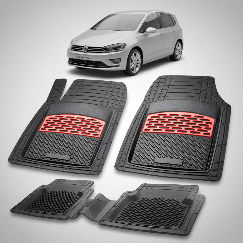 Covorase Tip Tavita Compatibile Volkswagen Golf (Sportsvan AM1) , Red