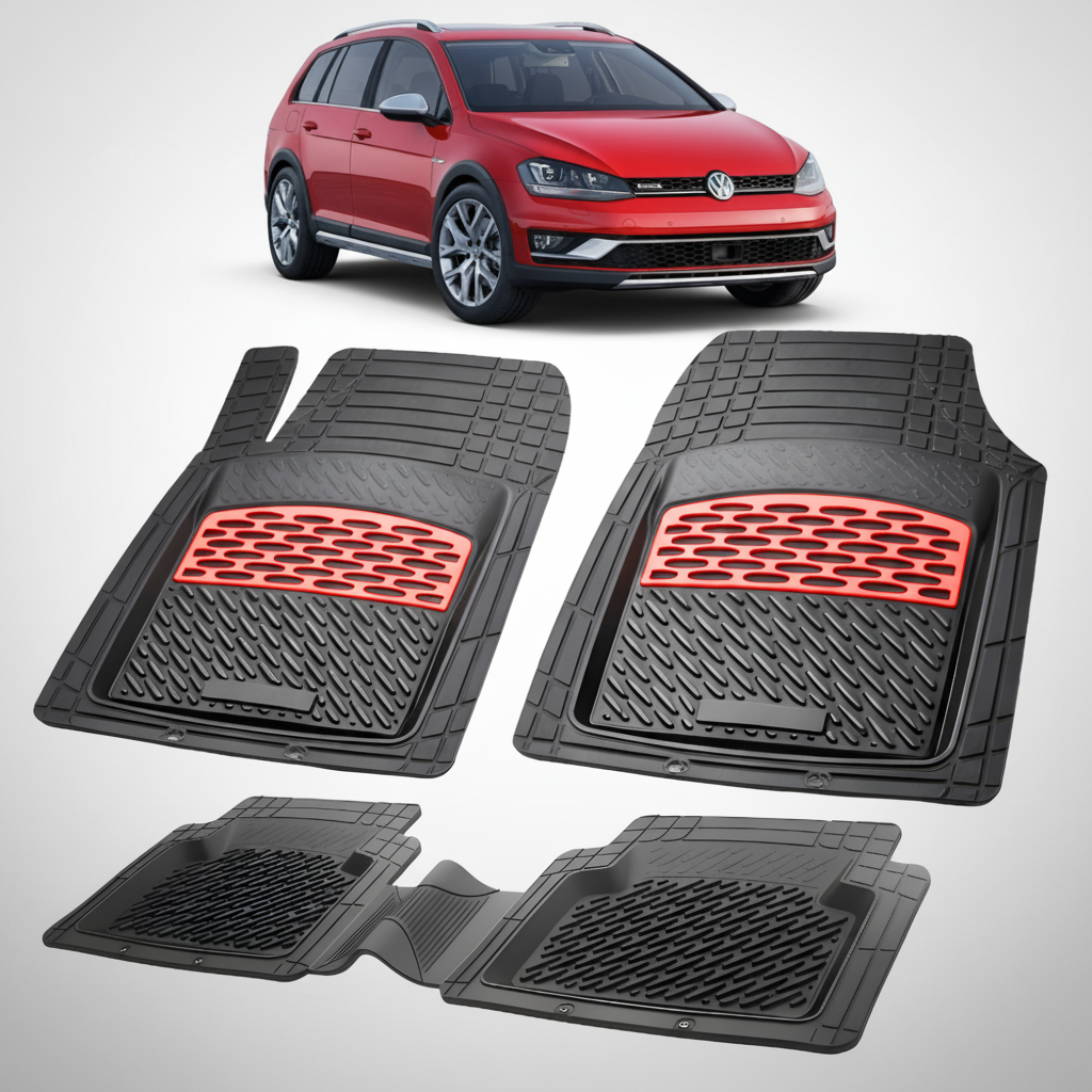 Covorase Tip Tavita Compatibile Volkswagen Golf (VII Alltrack, BA5, BV5) 2014-2017 , Red