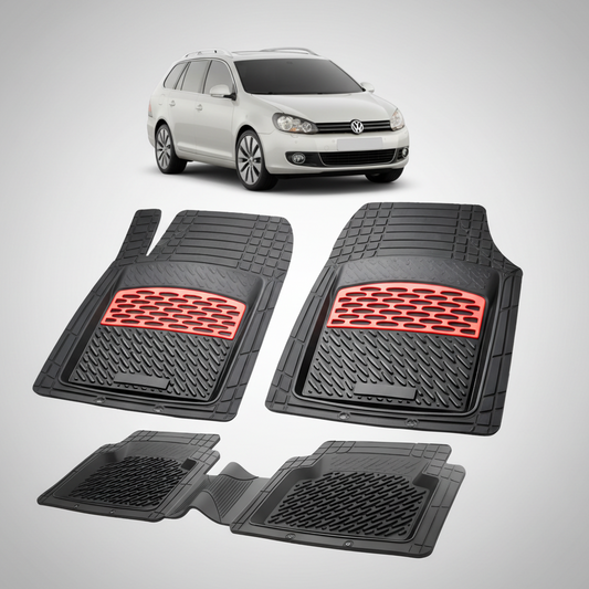 Covorase Tip Tavita Compatibile Volkswagen Golf Variant (VI, AJ5) 2009-2013 , Red