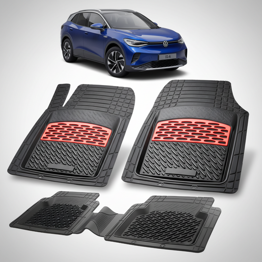 Covorașe Auto Tip Tăviță Compatibile Volkswagen ID.4 2020-2025 - Red