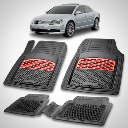 Covorașe Auto Tip Tăviță Compatibile Volkswagen Phaeton II - Red