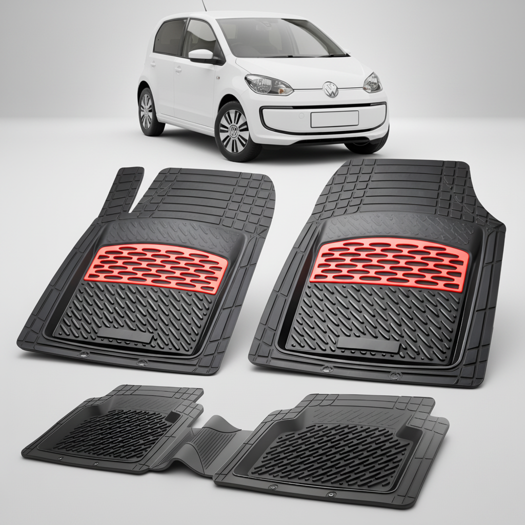 Covorase Tip Tavita Compatibile Volkswagen e-Up 2013-2023 , Red