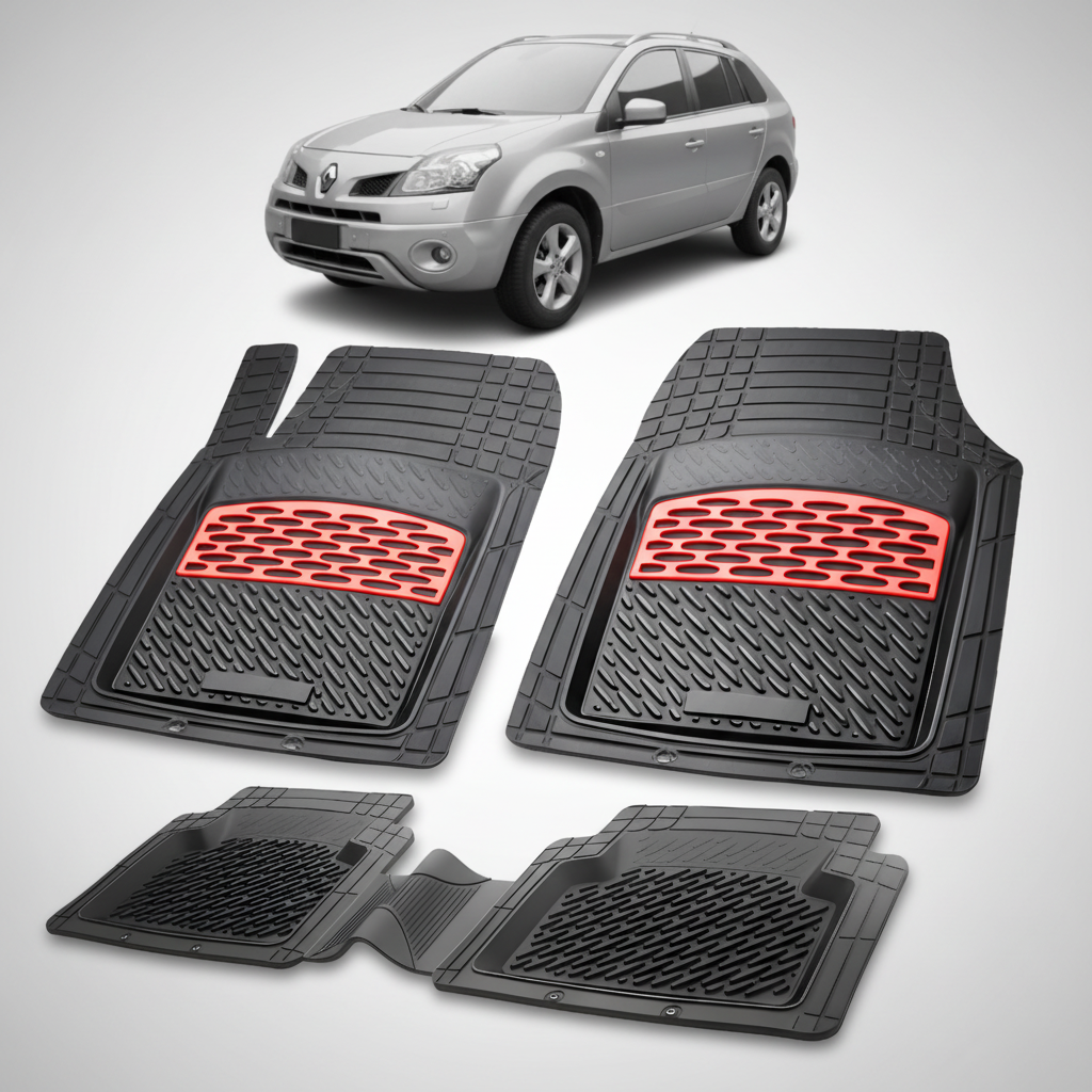 Renault Koleos I Covorase Auto TeamCar® Tip Tăviță Compatibile (2008–2016) - Red