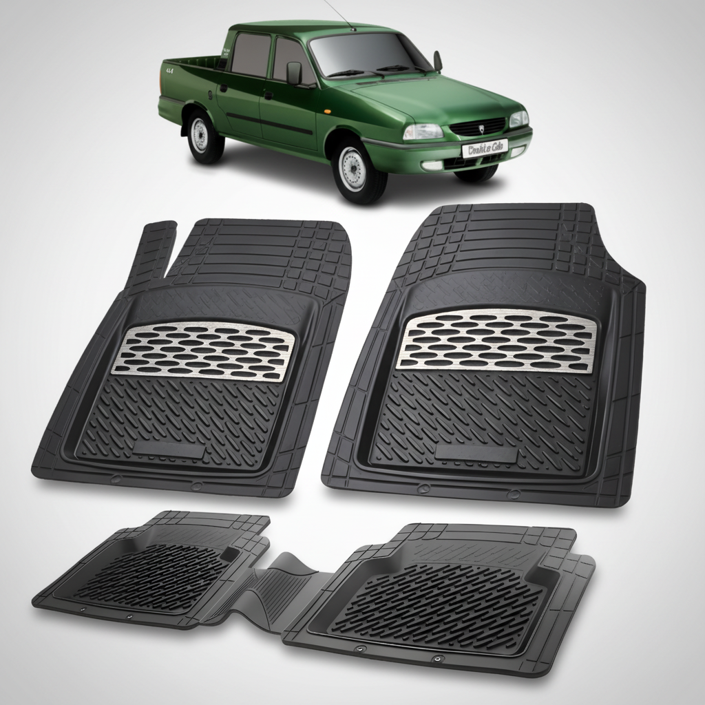Covorase Tip Tavita Compatibile Dacia 1304 Pick-up Double Cab, Silver