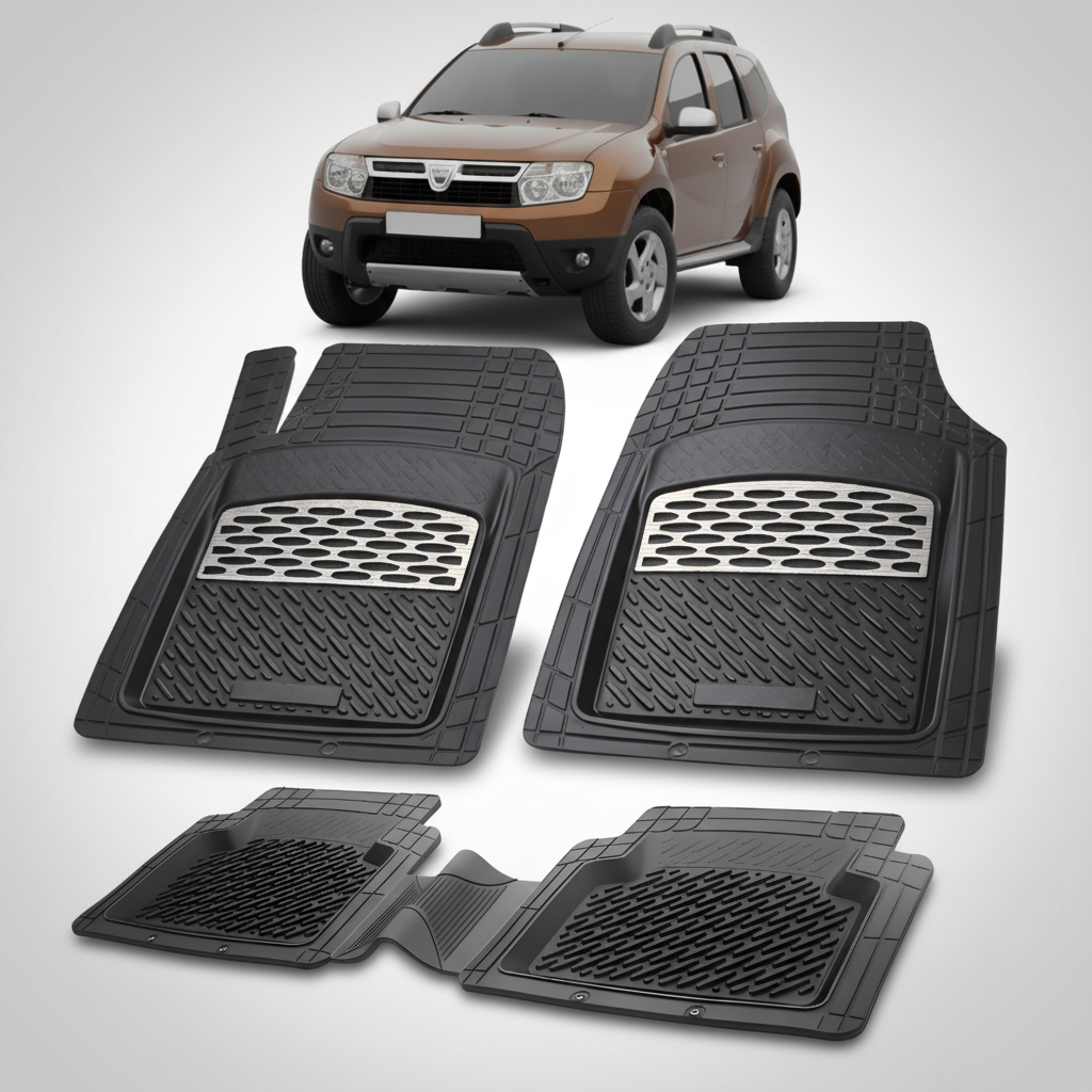 Covorase Tip Tavita Compatibile Dacia Duster I (2010 – 2013) , Silver