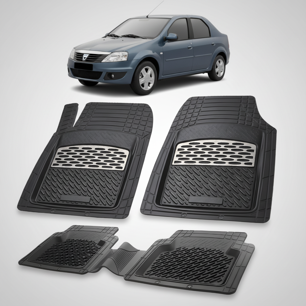 Covorase Tip Tavita Compatibile Dacia Logan 2008-2012 , Silver