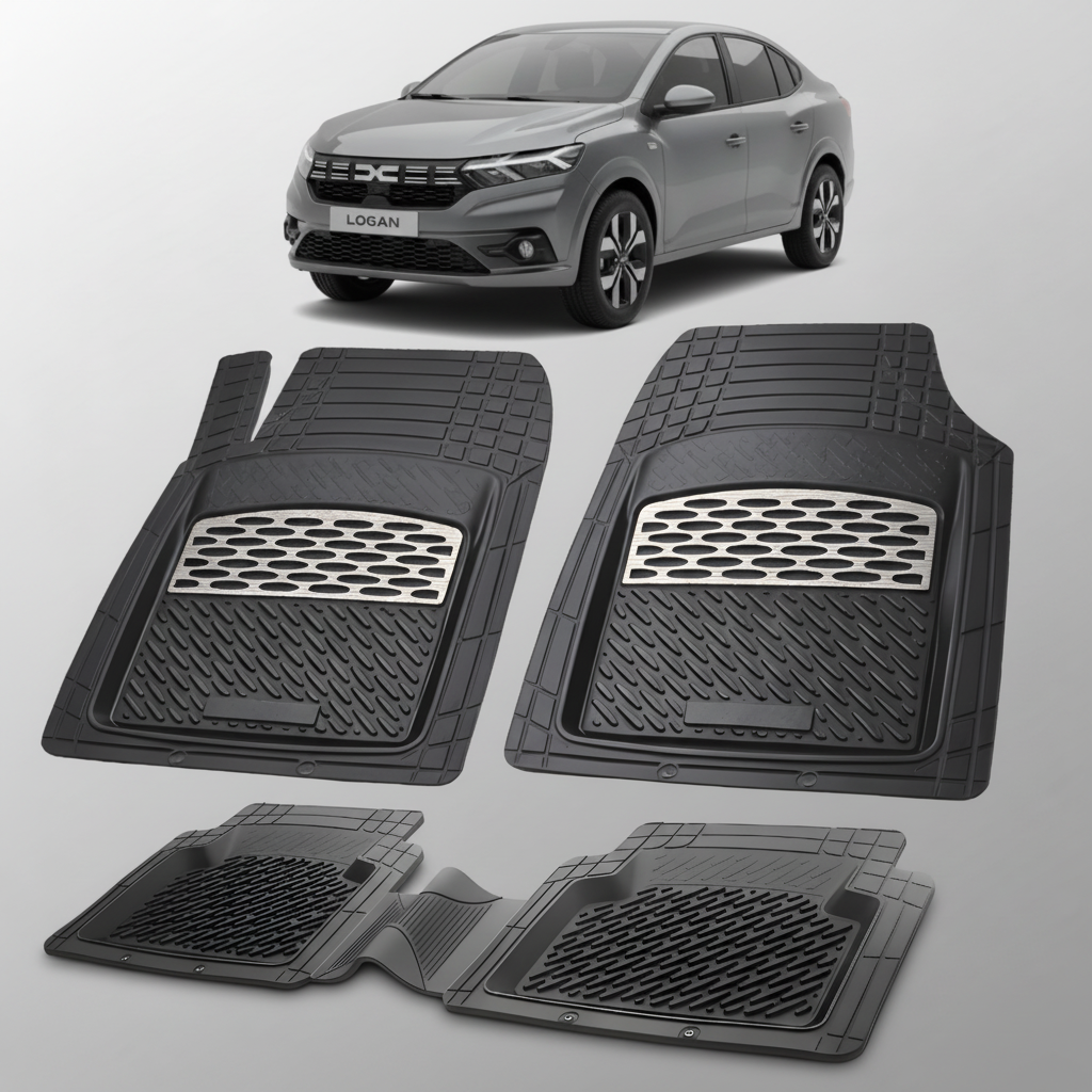 Covorase Tip Tavita Compatibile Dacia Logan XX , Silver