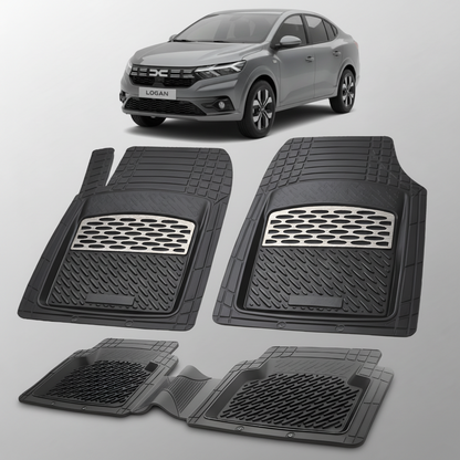 Covorase Tip Tavita Compatibile Dacia Logan XX , Silver