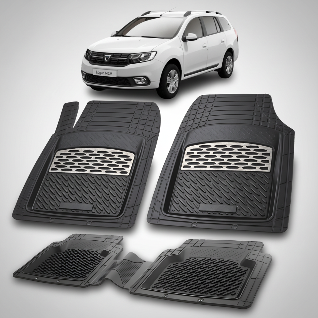Covorase Tip Tavita Compatibile Dacia Logan MCV 2017-2021 , Silver