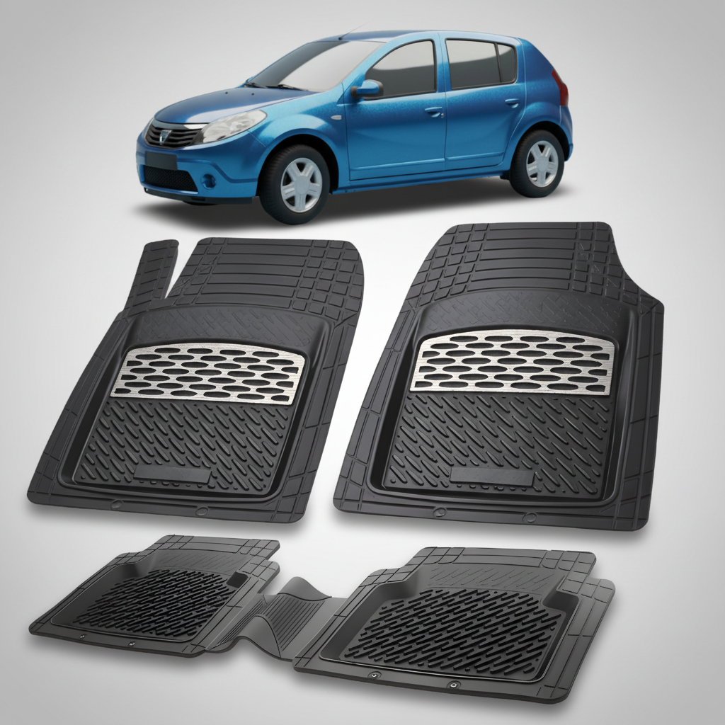Covorase Tip Tavita Compatibile Dacia Sandero 2008-2012 , Silver