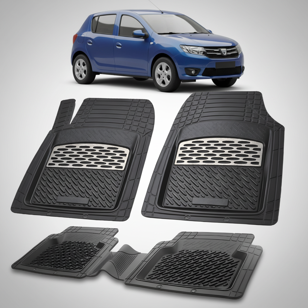 Covorase Tip Tavita Compatibile Dacia Sandero 2012-2016 , Silver