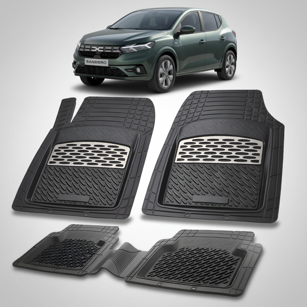 Covorase Tip Tavita Compatibile Dacia Sandero III 2023-2025 , Silver