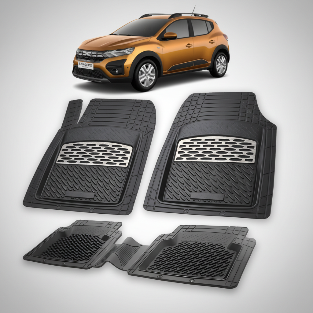 Covorase Tip Tavita Compatibile Dacia Sandero III Stepway 2023-2025 , Silver
