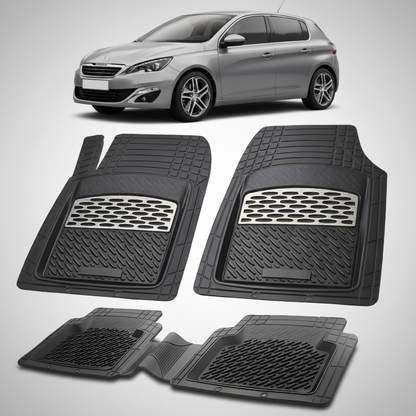 Covorase Auto Tip Tavita Compatibile Peugeot 308 II (2013-2017) Silver