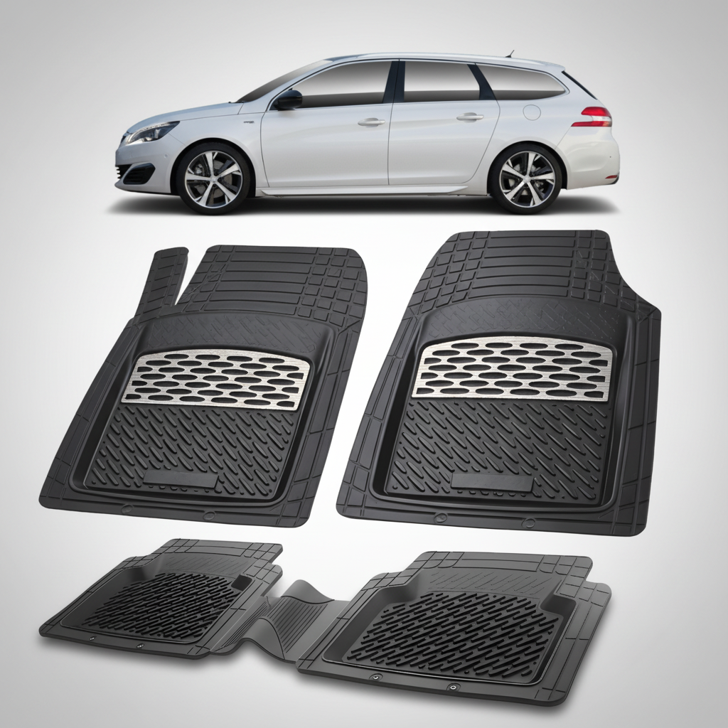 Covorase Auto Tip Tavita Compatibile Peugeot 308 II SW (2013-2021) Silver