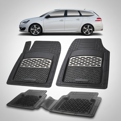 Covorase Auto Tip Tavita Compatibile Peugeot 308 II SW (2013-2021) Silver