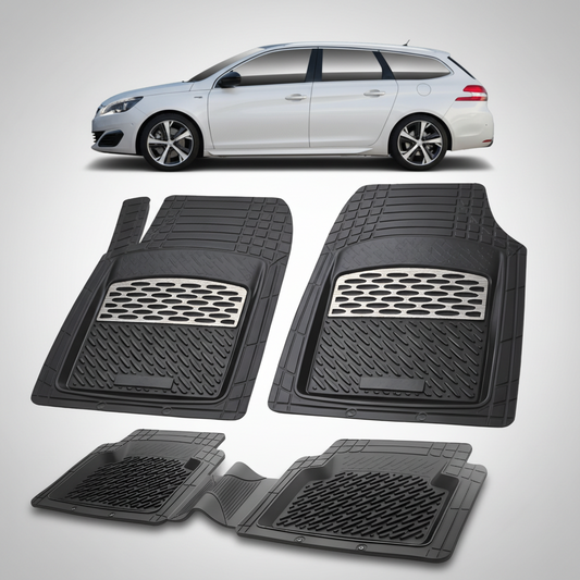 Covorase Auto Tip Tavita Compatibile Peugeot 308 II SW (2013-2021) Silver